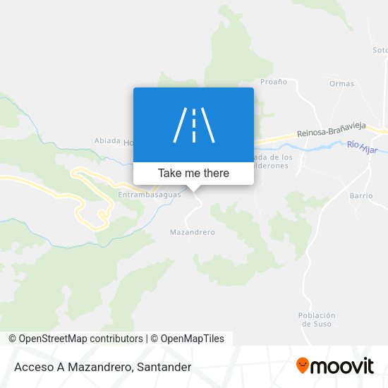 Acceso A Mazandrero map