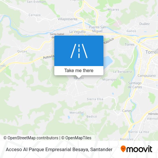 Acceso Al Parque Empresarial Besaya map