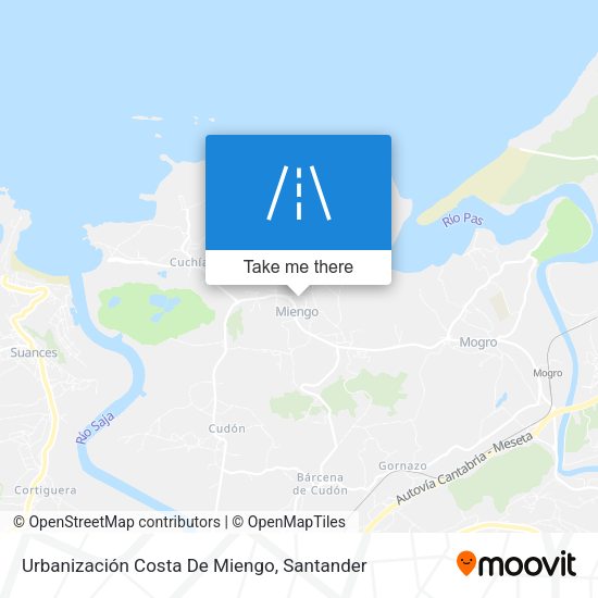 Urbanización Costa De Miengo map