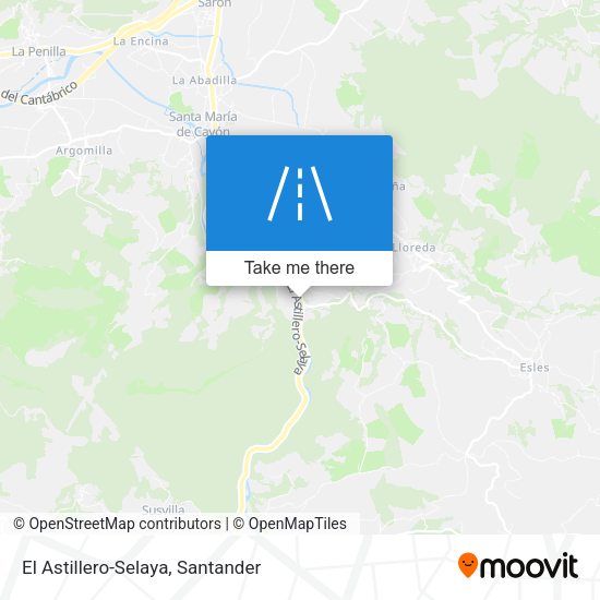 El Astillero-Selaya map