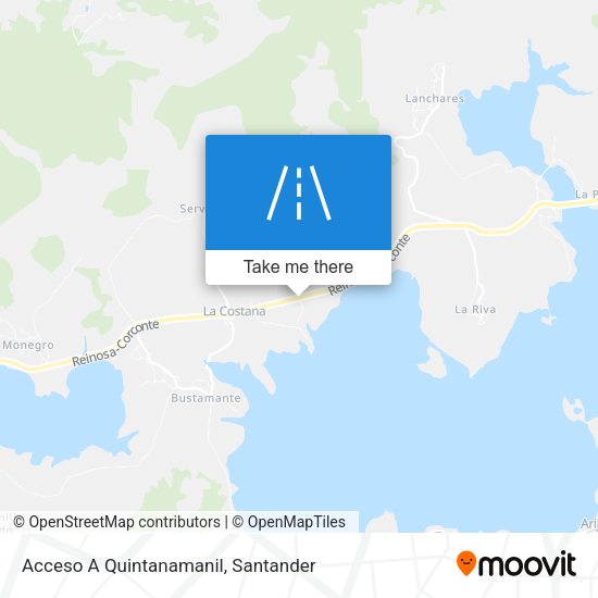 Acceso A Quintanamanil map