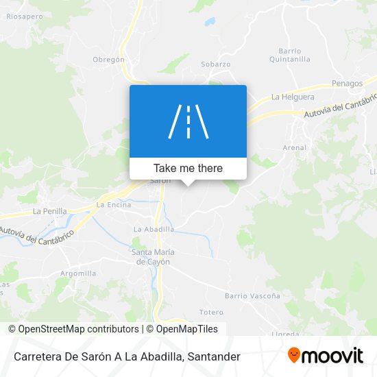 Carretera De Sarón A La Abadilla map
