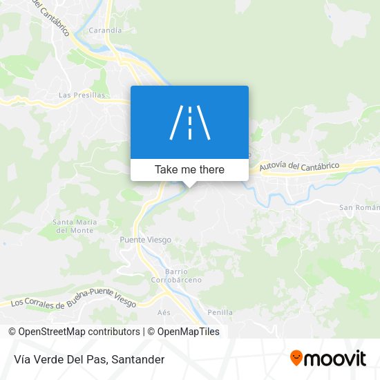 Vía Verde Del Pas map