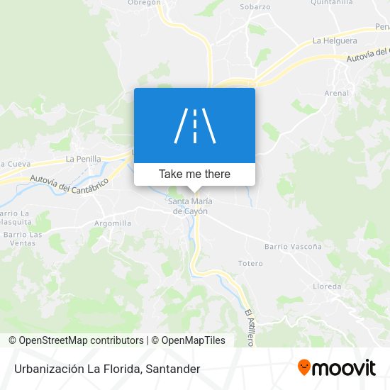 Urbanización La Florida map