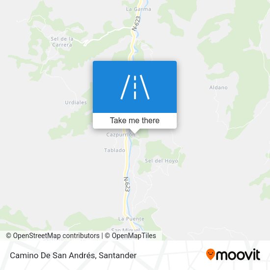 Camino De San Andrés map