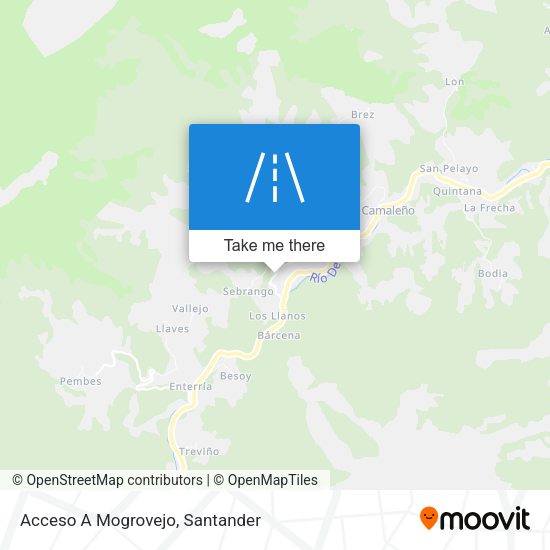 Acceso A Mogrovejo map