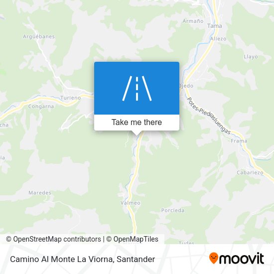 Camino Al Monte La Viorna map