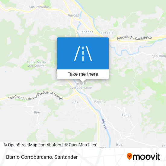 Barrio Corrobárceno map