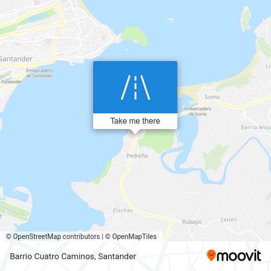 Barrio Cuatro Caminos map