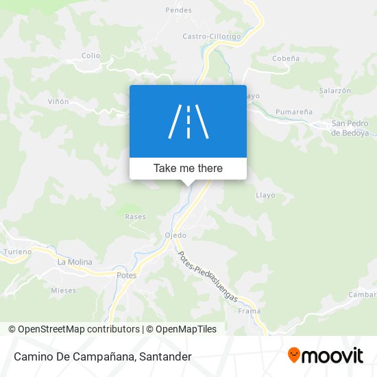 Camino De Campañana map