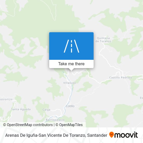Arenas De Iguña-San Vicente De Toranzo map