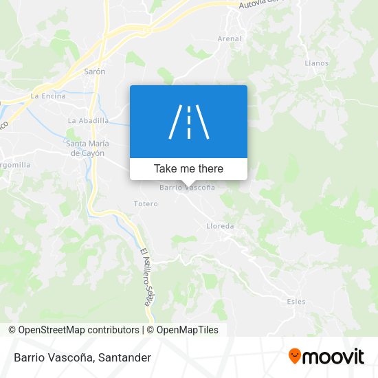 Barrio Vascoña map