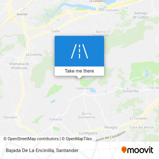 Bajada De La Encinilla map