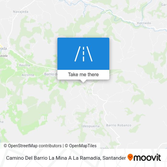 Camino Del Barrio La Mina A La Ramadía map