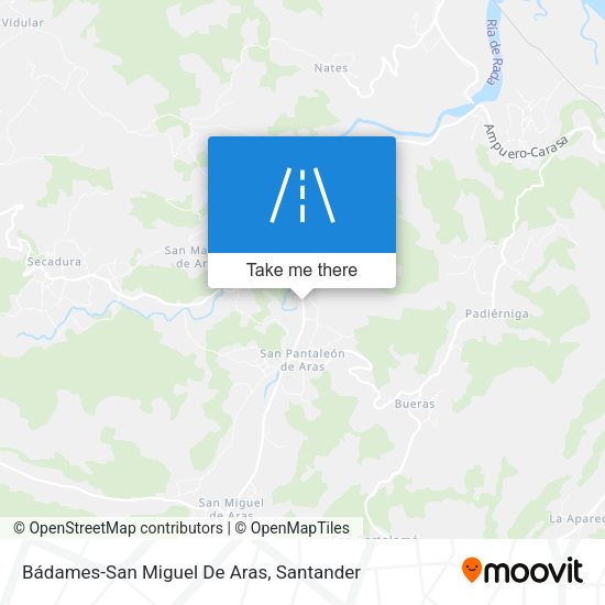 Bádames-San Miguel De Aras map