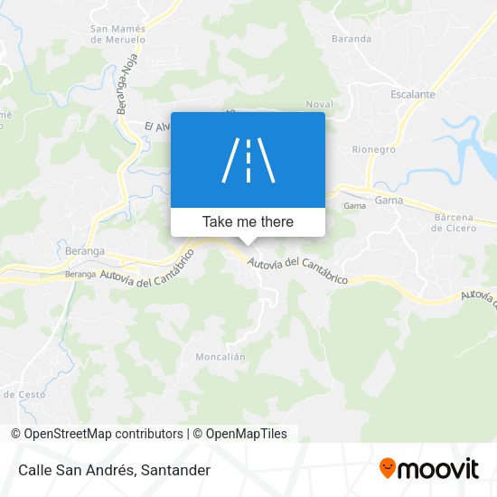 Calle San Andrés map