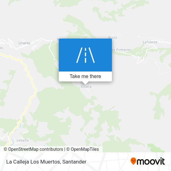 La Calleja Los Muertos map