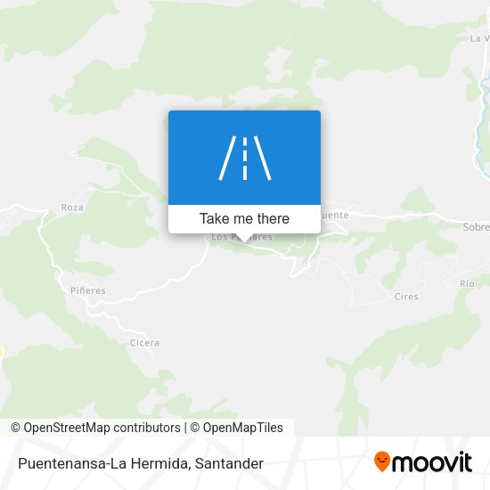 Puentenansa-La Hermida map