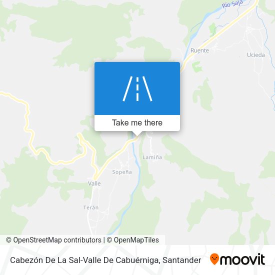 Cabezón De La Sal-Valle De Cabuérniga map
