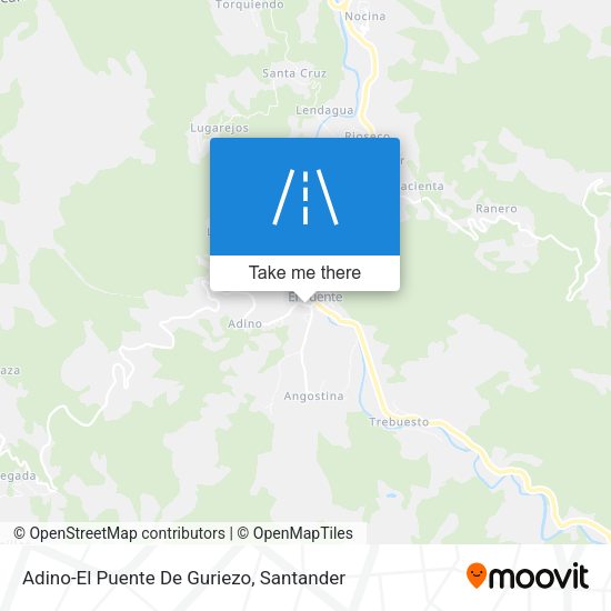 Adino-El Puente De Guriezo map