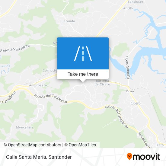 Calle Santa María map