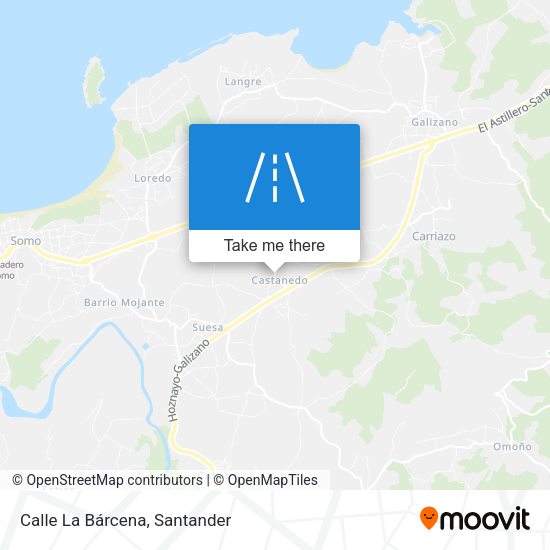 Calle La Bárcena map
