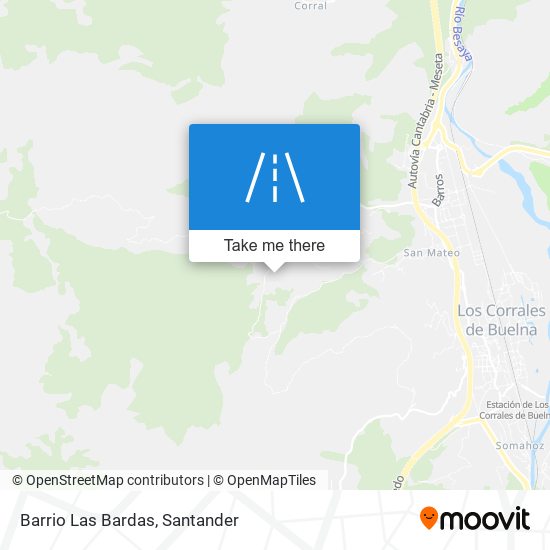 Barrio Las Bardas map