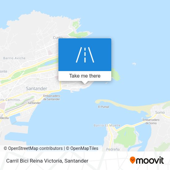 Carril Bici Reina Victoria map