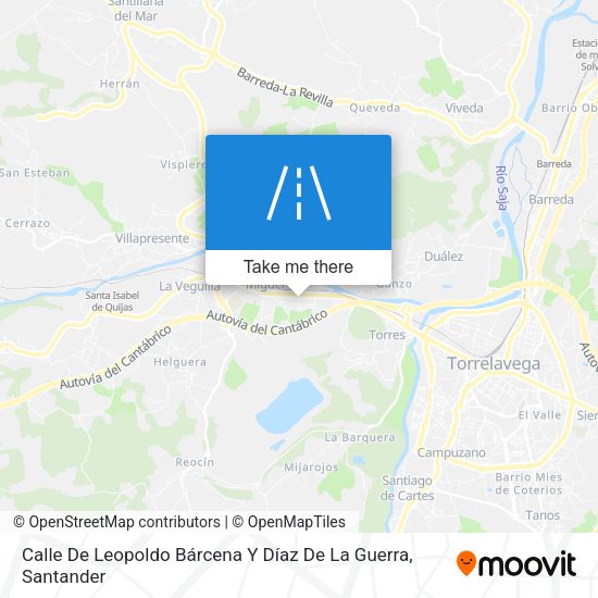 Calle De Leopoldo Bárcena Y Díaz De La Guerra map