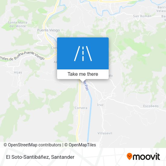 El Soto-Santibáñez map