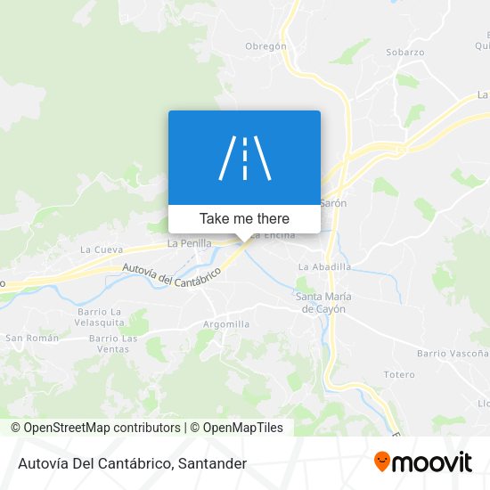 Autovía Del Cantábrico map