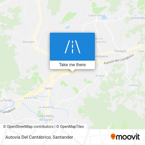 Autovía Del Cantábrico map