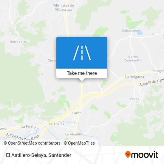 El Astillero-Selaya map