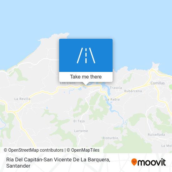 Ría Del Capitán-San Vicente De La Barquera map