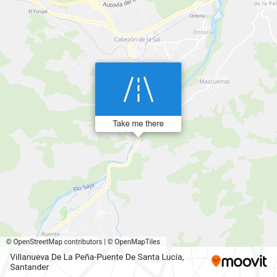 Villanueva De La Peña-Puente De Santa Lucía map
