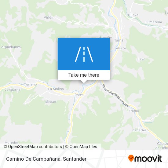 Camino De Campañana map