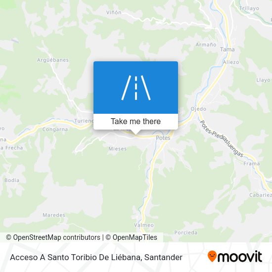 Acceso A Santo Toribio De Liébana map