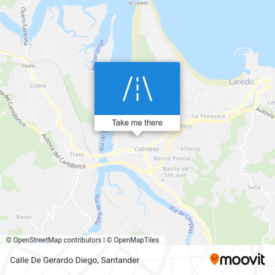 Calle De Gerardo Diego map