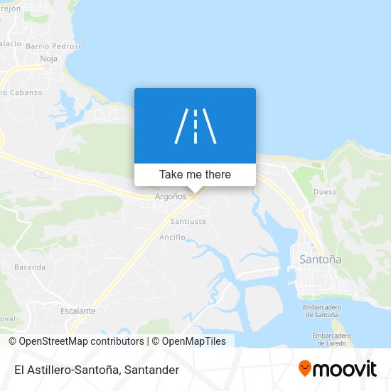 El Astillero-Santoña map