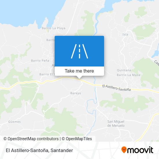 El Astillero-Santoña map