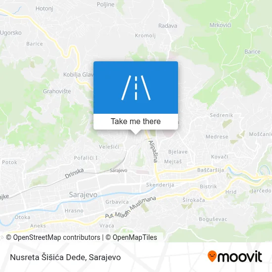 Nusreta Šišića Dede map