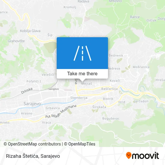 Rizaha Štetića map