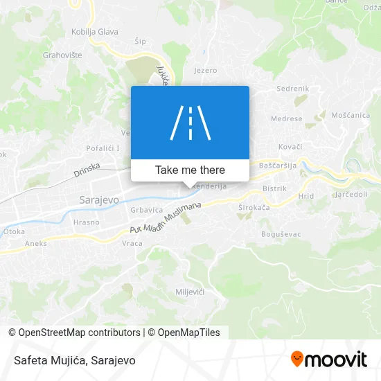 Safeta Mujića map