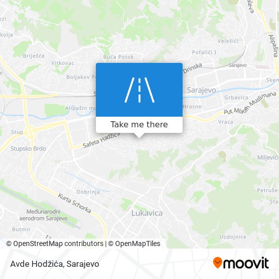 Avde Hodžića map