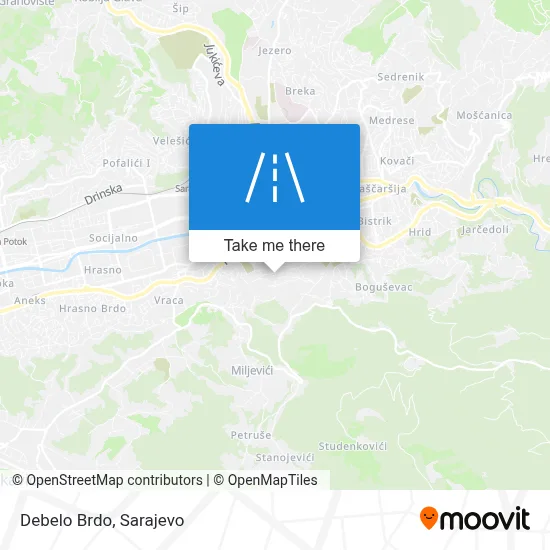 Debelo Brdo map