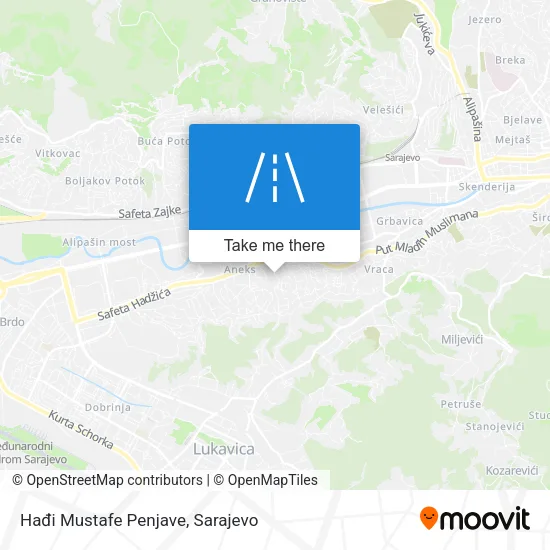 Hađi Mustafe Penjave map