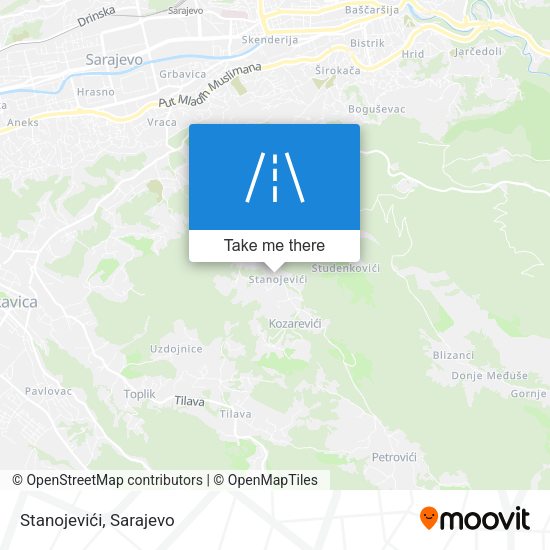 Stanojevići map