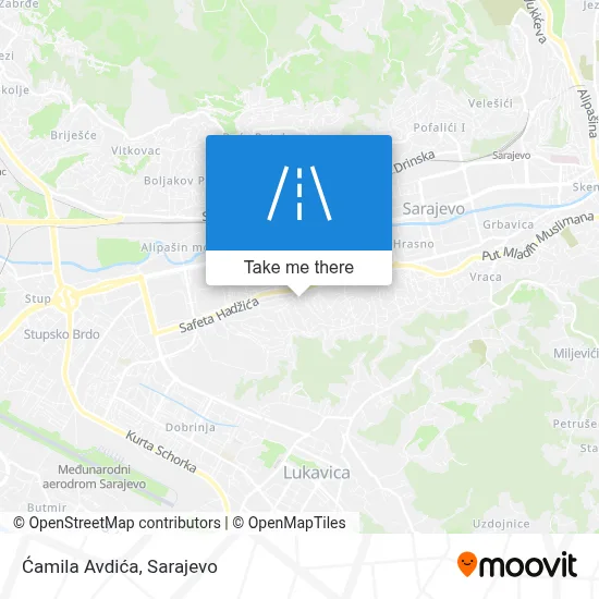 Ćamila Avdića map