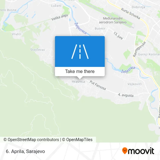 6. Aprila map