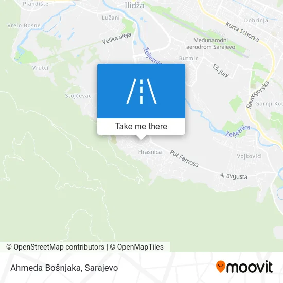 Ahmeda Bošnjaka map